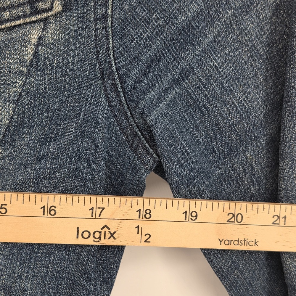 Pilcro And The Letterpress Anthropologie Jacket Women Large Denim Blue Jean Coat - Picture 7 of 8